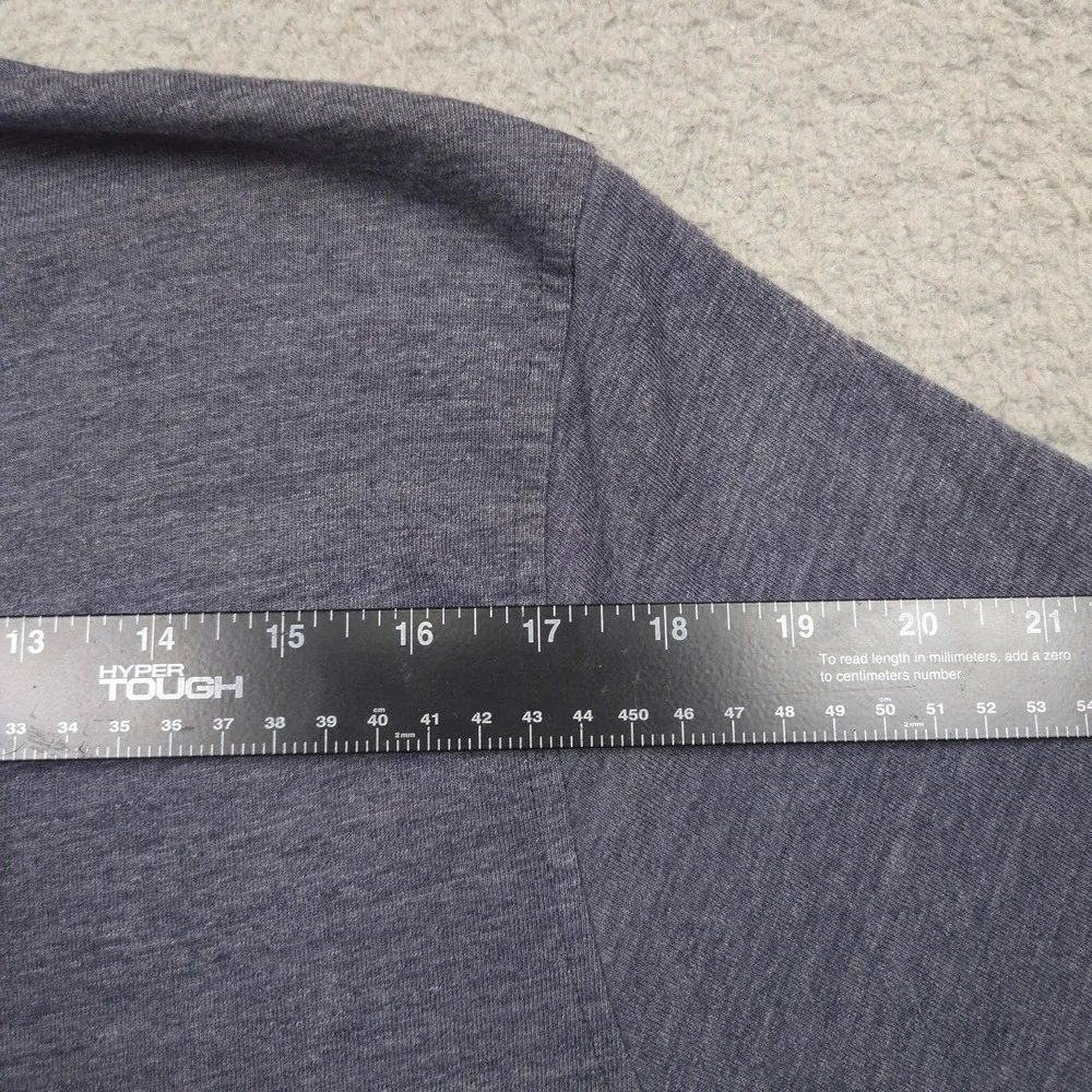The North Face Polo Shirt Mens Large Gray Slub Knit Pocket Casual Outdoor